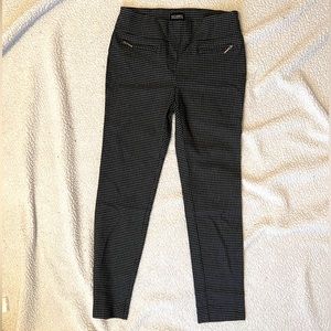 Gray and black checkered pants